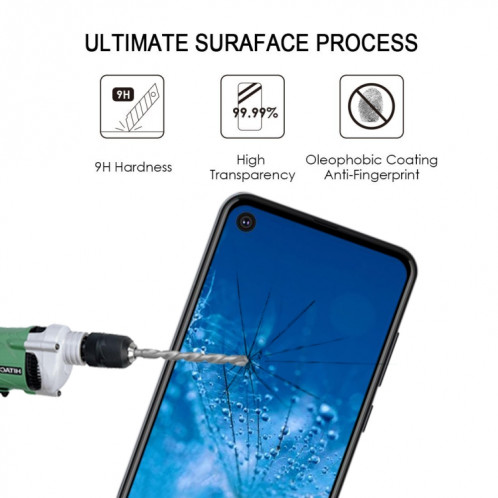 Pour Motorola Moto P40 pleine puissance Glue plein écran en verre trempé Film SH06011714-08