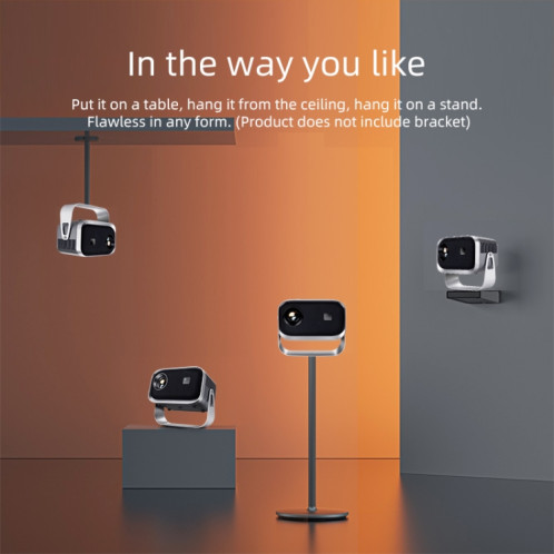 A003 Mini projecteur Android LED rotatif à 360 degrés 150 lumens 1280x720P, spécification: prise américaine SH30041860-09