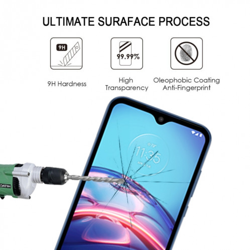 Pour Motorola Moto E7 25 PCS Full Glue Film en verre trempé plein écran SH2302234-07