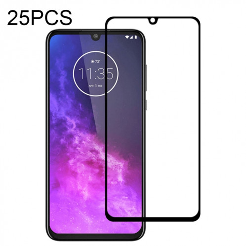 Pour Motorola One Zoom 25 PCS Full Glue Film en verre trempé plein écran SH2313517-07