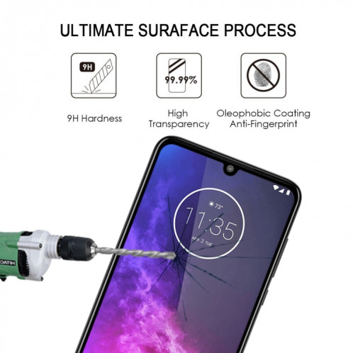Pour Motorola One Zoom 25 PCS Full Glue Film en verre trempé plein écran SH2313517-07