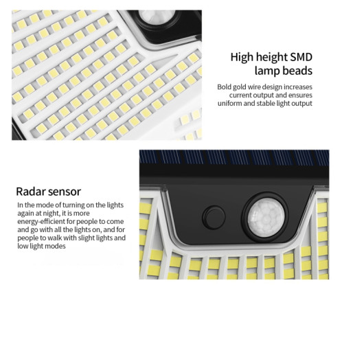 8 pièces XY0159 159 LED extérieur solaire corps humain capteur cour applique murale SH53051597-011