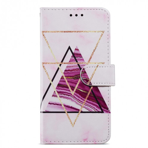 Pour Ulefone Note 14 Étui de téléphone en cuir à rabat horizontal à motif peint (marbre) SH401E790-06