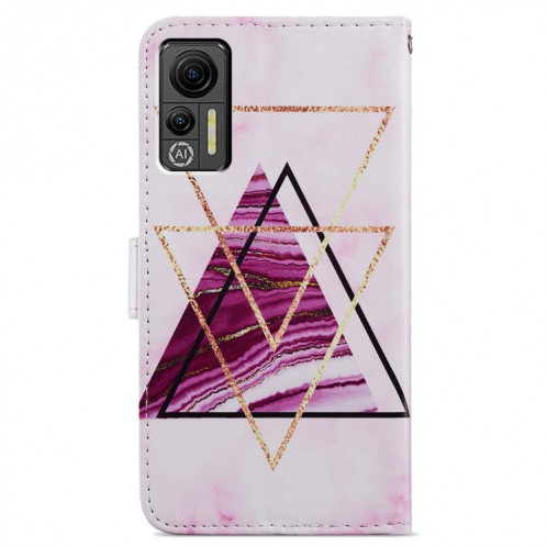 Pour Ulefone Note 14 Étui de téléphone en cuir à rabat horizontal à motif peint (marbre) SH401E790-06