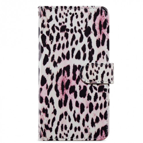 Pour Ulefone Note 14 Étui de téléphone en cuir à rabat horizontal à motif peint (léopard) SH401J120-06