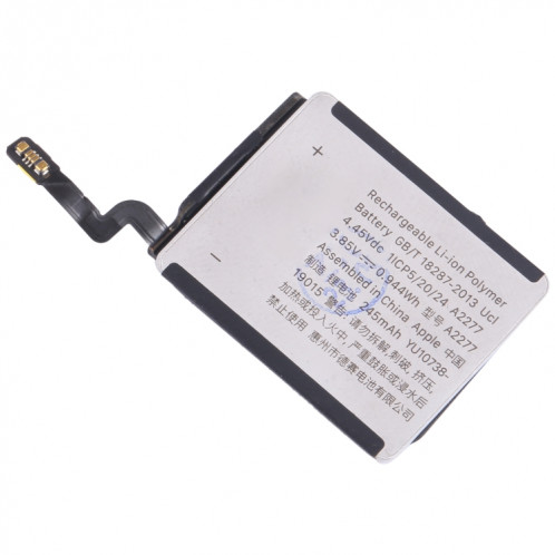 Pour Apple Watch SE 40 mm A2277 2020 Batterie Li-ion 245 mAh SH280119-04