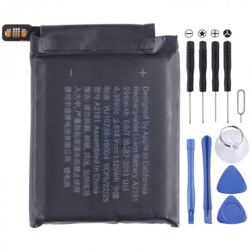 Pour Apple Watch SE 44 mm A2181 2020 Batterie Li-ion 296 mAh SH28021217-04