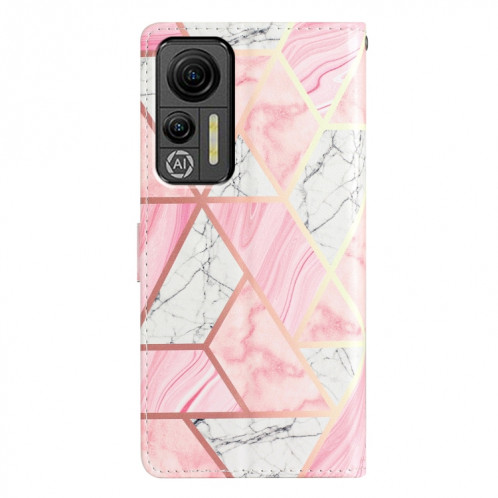 Pour Ulefone Note 14 Étui de téléphone en cuir à dessin coloré (marbre rose) SH301F876-07
