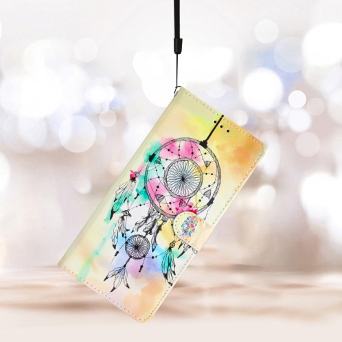 Pour Ulefone Note 14 Étui de téléphone en cuir à dessin coloré (attrape-rêves) SH301H1606-07