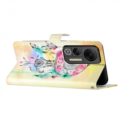 Pour Ulefone Note 14 Étui de téléphone en cuir à dessin coloré (attrape-rêves) SH301H1606-07