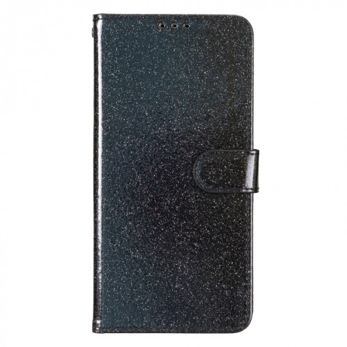 Pour Ulefone Note 14 Étui de téléphone en cuir à rabat en poudre scintillante (noir) SH901A1153-05