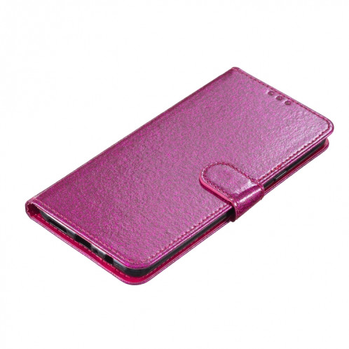 Pour Ulefone Note 14 Étui de téléphone en cuir à rabat en poudre scintillante (rose rouge) SH901B1983-05