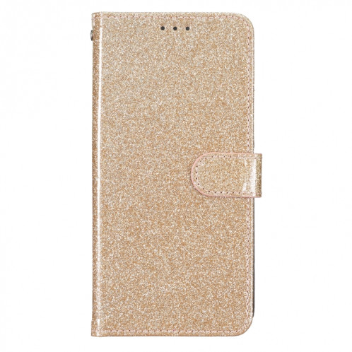 Pour Ulefone Note 14 Étui de téléphone en cuir à rabat en poudre scintillante (or) SH901C1682-05