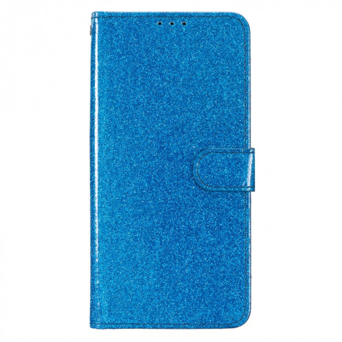 Pour Ulefone Note 14 Étui de téléphone en cuir à rabat en poudre scintillante (bleu) SH901F968-05