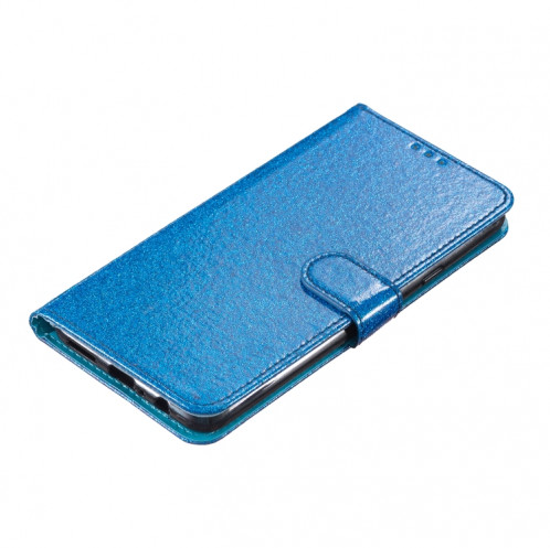 Pour Ulefone Note 14 Étui de téléphone en cuir à rabat en poudre scintillante (bleu) SH901F968-05