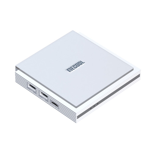 Android 11 WiFi double bande Smart Voice TV Box 4 Go + 32 Go, prise américaine (blanc) SM602A1493-010