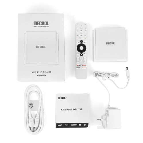 Android 11 WiFi double bande Smart Voice TV Box 4 Go + 32 Go, prise américaine (blanc) SM602A1493-010