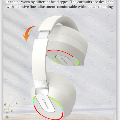 Écouteur Bluetooth sans fil pliable à réduction de bruit ENC L850 avec microphone (blanc) SH201D898-08