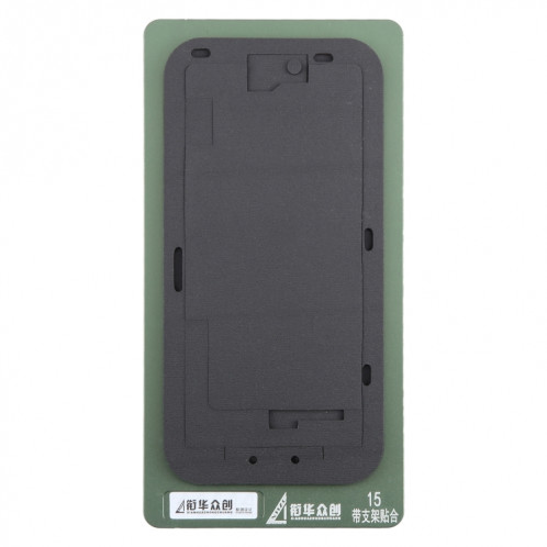 Pour écran LCD iPhone 15 avec cadre, tapis de positionnement, moule fixe SH40021607-05