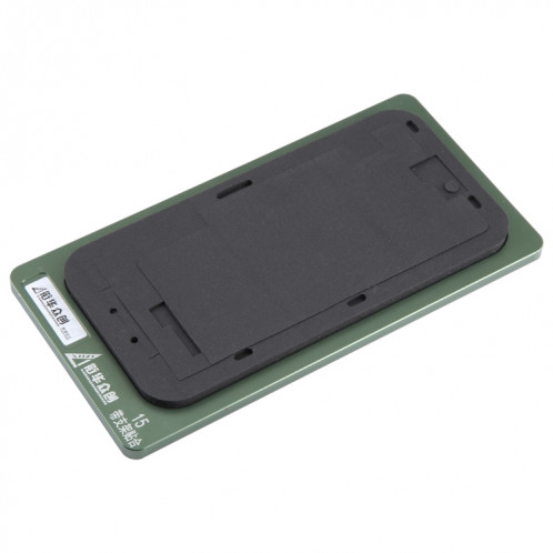 Pour écran LCD iPhone 15 avec cadre, tapis de positionnement, moule fixe SH40021607-05