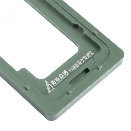 Pour iPhone 15 écran LCD lentille extérieure en verre calibrage moule fixe SH4102847-05
