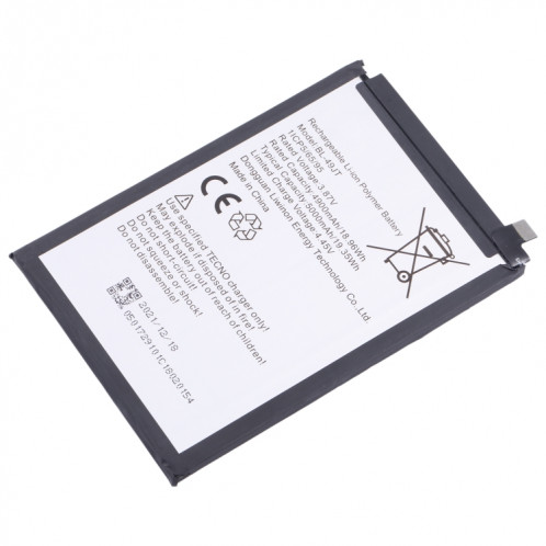 Pour le remplacement de la batterie Tecno Camon 17 Pro / Camon 18P SH570914-04