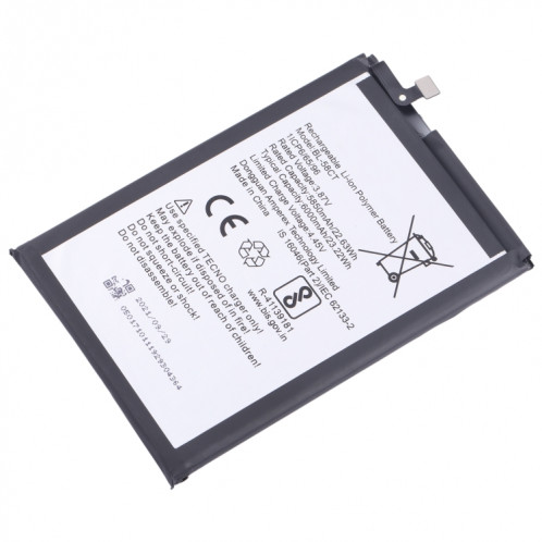 Pour le remplacement de la batterie Tecno Spark 7/Spark 7T SH57121819-04