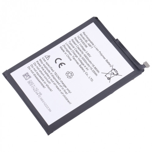 Pour le remplacement de la batterie Tecno Pop 4/Camon 15 SH57131418-04