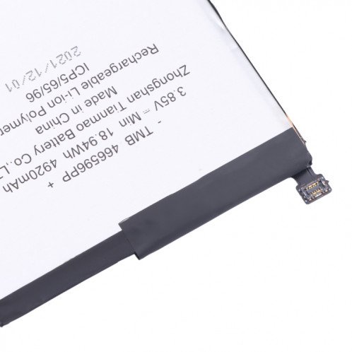 Pour le remplacement de la batterie Tecno Pop 4/Camon 15 SH57131418-04