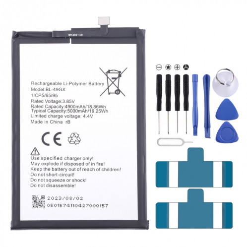 Pour Infinix Note 7 / Note 10 / Hot 11S Remplacement de la batterie BL-49GX 5000mAh SH66031807-04