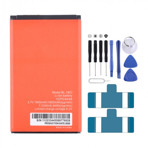 Batterie de remplacement pour Itel IT5232 IT2590, BL-19CI, 1900mAh SH690370-04