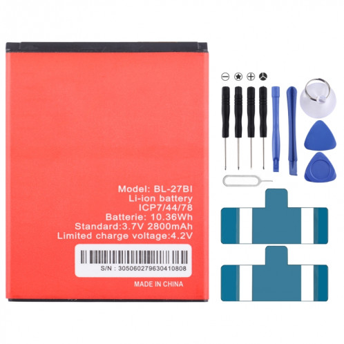 Batterie de remplacement pour Itel S41 A5, BL-27BI, 2800mAh SH6909612-04