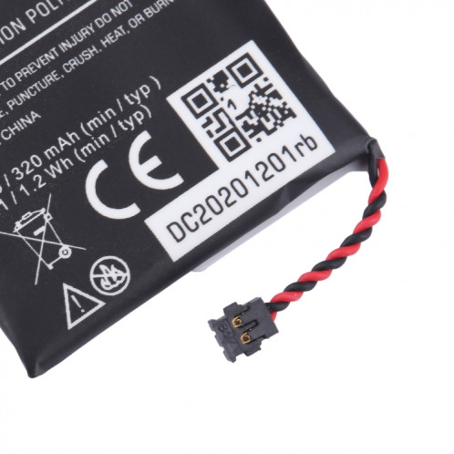 Batterie de remplacement pour Motorola Moto 360 1ère génération SNN5951A, WX30, 300mAh SH99011555-04