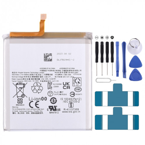 Batterie de remplacement pour Samsung Galaxy S23 5G SM-S911B, EB-BS912ABY, 3900mAh SH02021187-04