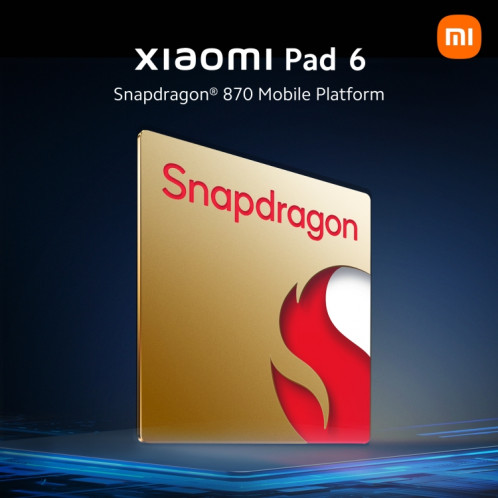  Xiaomi Redmi Pad 6 11 pouces, 8 Go + 128 Go, MIUI Pad 14 OS Qualcomm Snapdragon 870 Octa Core, ne prend pas en charge Google Play (Or) SX201B567-07