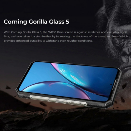  Oukitel WP30 Pro 5G, 12 Go + 512 Go, IP68/IP69K, appareil photo 108 MP, 11 000 mAh, 6,78 pouces + 1,8 pouces MediaTek Dimensity 8050 Octa-core 3,0 GHz, NFC, OTG, réseau : 5G (noir) SO701A704-018