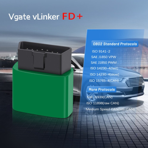 VLINKER FD + V2.2 Bluetooth 4.0 Détecteur de diagnostic de défaut de voiture OBD SV13141294-08