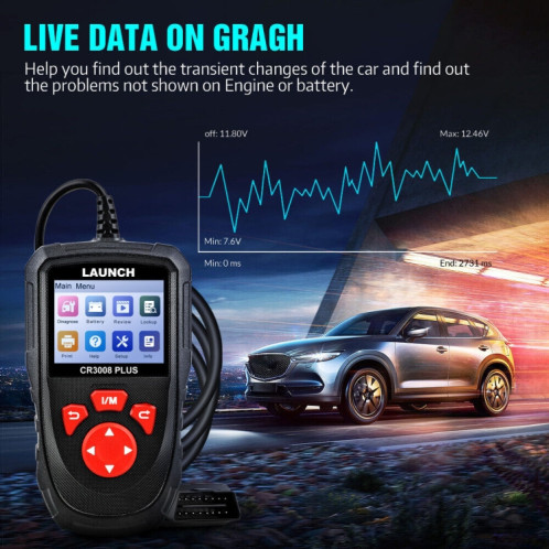 LAUNCH CR3008Plus Outil de diagnostic de panne de moteur de voiture SH1315623-010