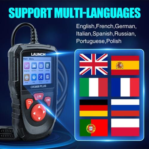 LAUNCH CR3008Plus Outil de diagnostic de panne de moteur de voiture SH1315623-010