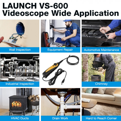 LANCEMENT VSP-600 pour X431 Pro3S + / V / V + / PAD-V USB HD Endoscope outil de réparation de voiture SH13191768-010
