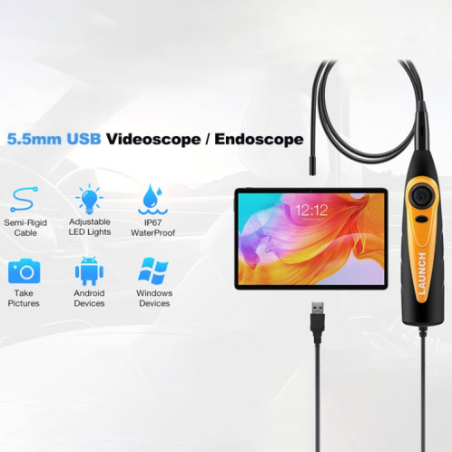 LANCEMENT VSP-600 pour X431 Pro3S + / V / V + / PAD-V USB HD Endoscope outil de réparation de voiture SH13191768-010