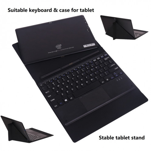 HONGSAMDE Tablette PC 2 en 1 de 10,1 pouces, 4 Go + 64 Go, Windows 11, Interl Gemini Lake N4120 Quad Core avec clavier (noir) SH901A90-07