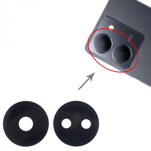 Pour vivo Y78 5G 10 jeux d'objectifs de caméra arrière SH5501611-04