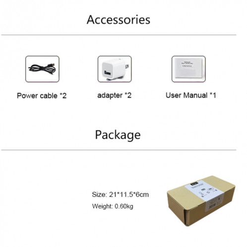 Measy W2H Nano 1080P HDMI 1.4 3D sans fil HDMI Audio vidéo émetteur récepteur Extender, Distance de transmission: 30 m, SM4602972-07