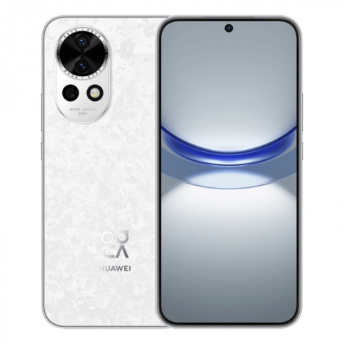 Huawei nova 12, 8 Go + 512 Go, identification par empreinte digitale à l'écran, HarmonyOS 4.0 Octa Core de 6,7 pouces, réseau: 4G, NFC, OTG, ne prend pas en charge Google Play (blanc) SH602A393-08