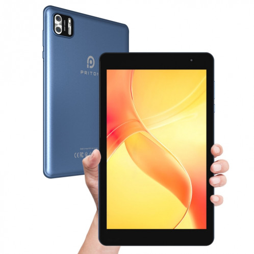 Tablette PC WiFi Pritom B8 8 pouces, 4 Go + 64 Go, Android 13 Allwinner A523 Octa Core CPU Support Google Play (Bleu) SP801C1669-08
