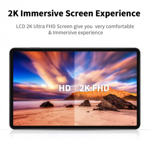 VASOUN P200 Tablette PC 12 pouces 4G LTE, 8 Go + 256 Go, Android 13 Unisoc T616 Octa Core CPU Support Google Play (Gris) SV001A1784-06