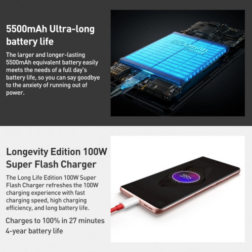 OnePlus Ace 3, 12 Go + 256 Go, 6,78 pouces ColorOS 14.0 / Android 14 Snapdragon 8 Gen 2 Octa Core, NFC, réseau : 5G (Or) SO001B1614-012