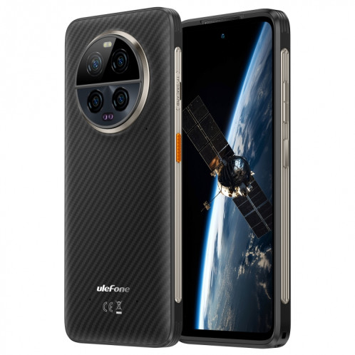  Téléphone ultra robuste Ulefone Armor 23, 12 Go + 512 Go, 6,78 pouces Android 13 MediaTek Dimensity 8020 Octa Core jusqu'à 2,6 GHz, réseau : 5G, NFC, OTG, messagerie satellite (Elite Black) SU601A1550-023