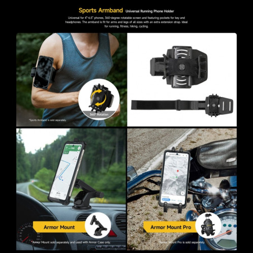  Téléphone ultra robuste Ulefone Armor 23, 12 Go + 512 Go, 6,78 pouces Android 13 MediaTek Dimensity 8020 Octa Core jusqu'à 2,6 GHz, réseau : 5G, NFC, OTG, messagerie satellite (Elite Black) SU601A1550-023